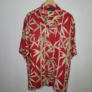 Folio New York Mens Silk Shirt Casual Button Up XL Dad Vacation Summer